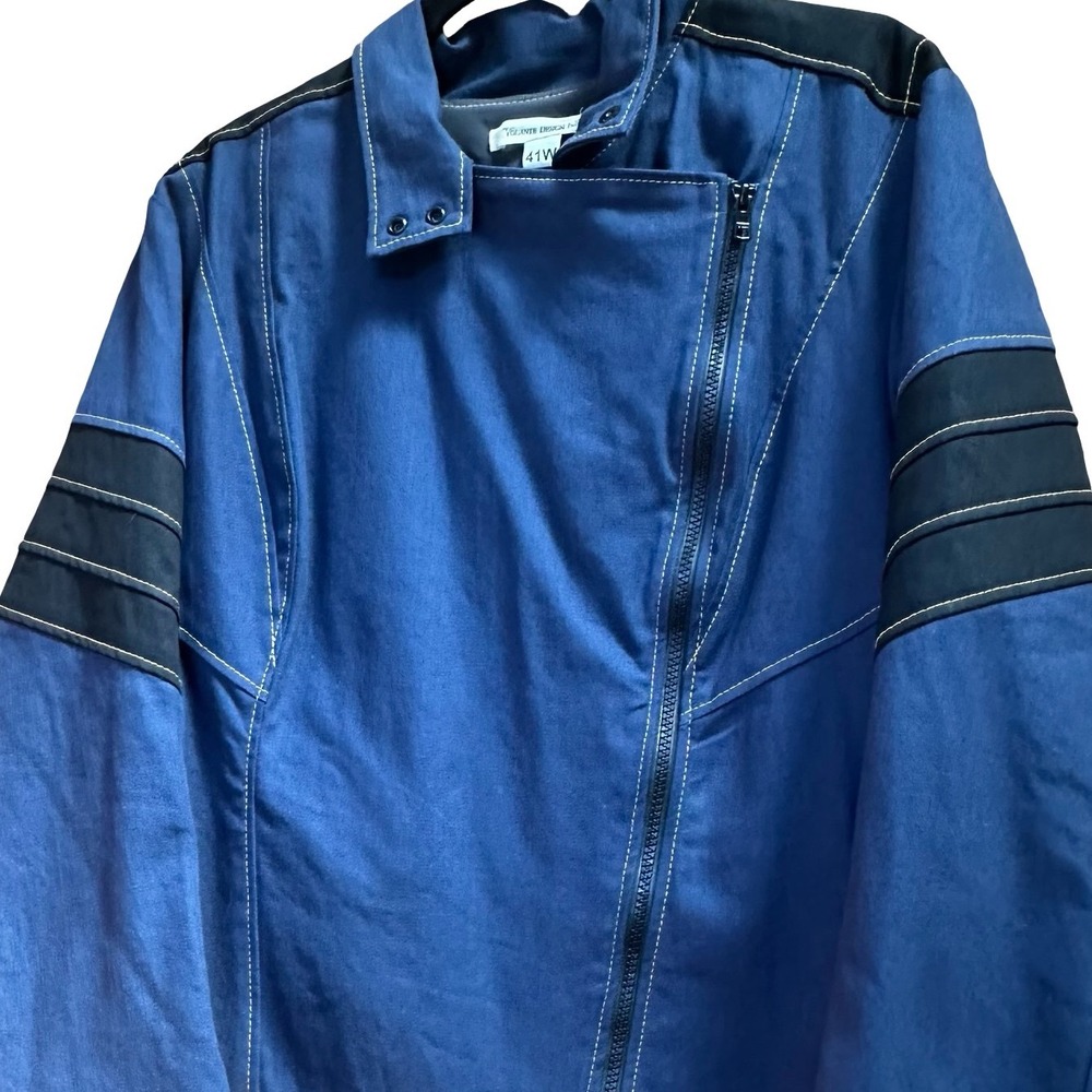 Volante Design "Hacker" Moto Jacket Blue Canvas - Size 41W (L/XL) - Picture 3 of 16